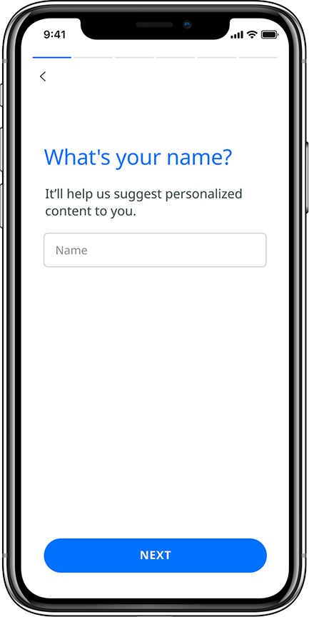 Onboarding Moodease