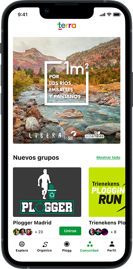 Pantalla Comunidad Terra